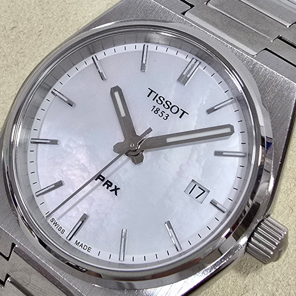 Tissot PRX Mother-of-Pearl – 35 mm – view 2