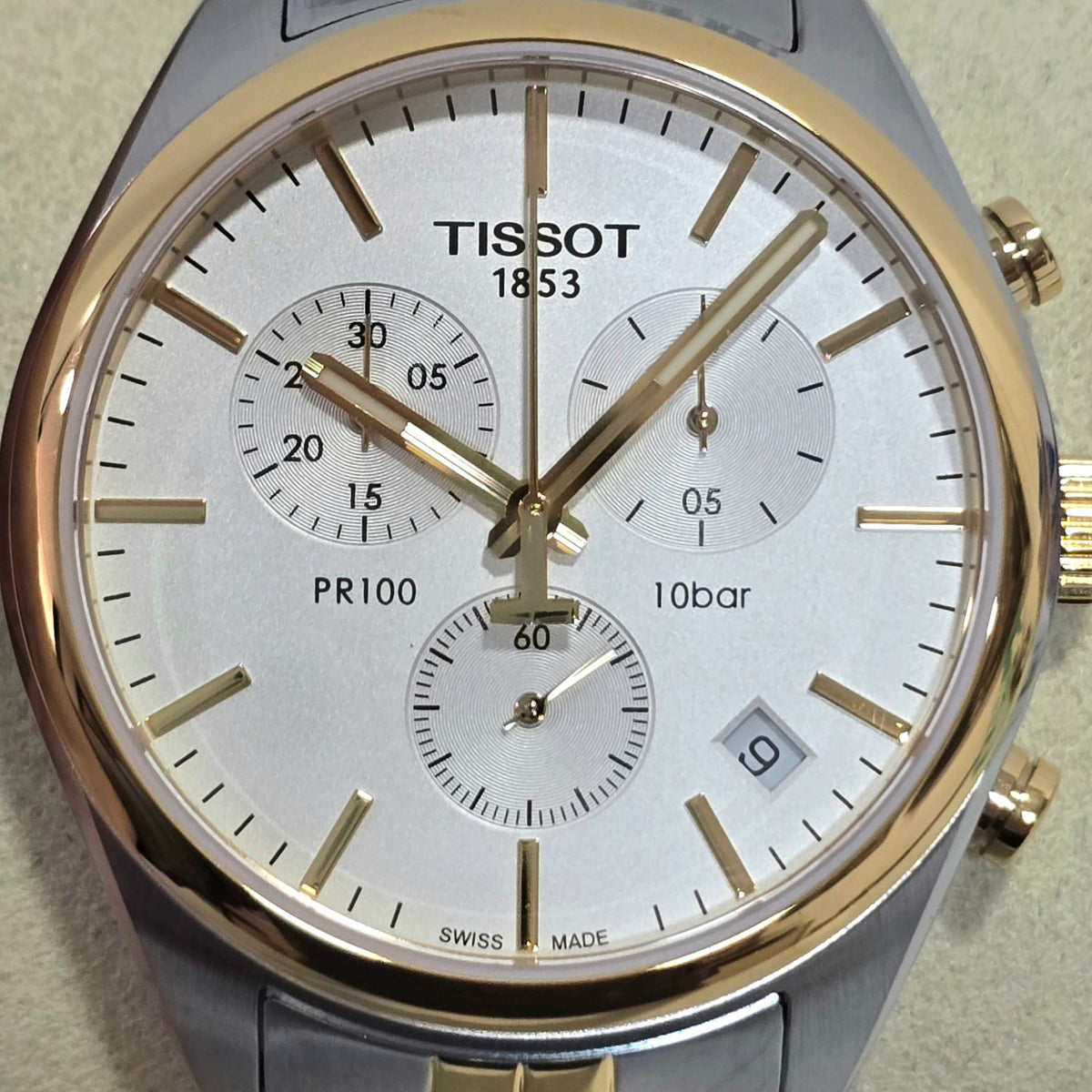 Tissot PR 100 Chronograph Silver & Gold – 41 mm – view 5