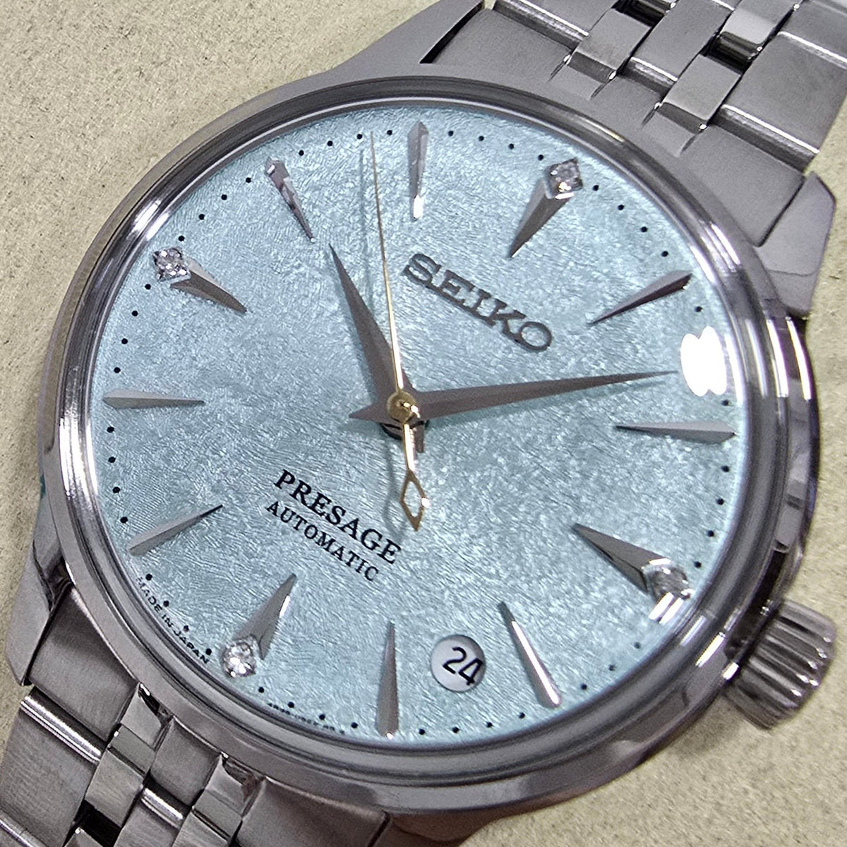 Seiko Presage Cocktail Time “Frozen Mojito” Diamond – 34 mm – view 2
