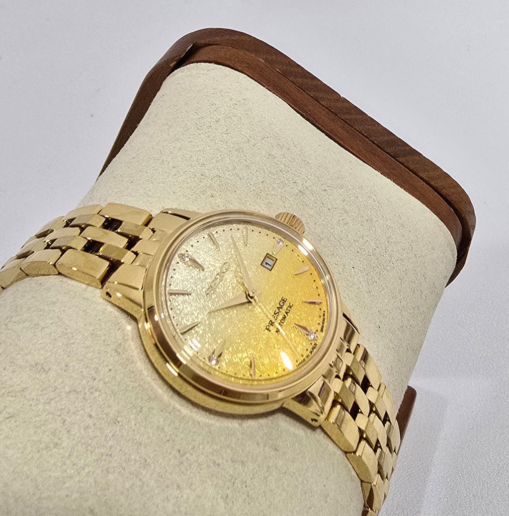 Seiko Presage Cocktail Time “Eggnog” Gold Diamond – 30.3 mm – view 5