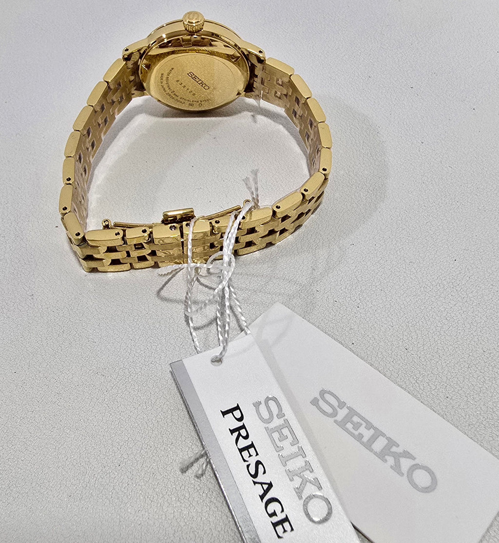 Seiko Presage Cocktail Time “Eggnog” Gold Diamond – 30.3 mm – view 7