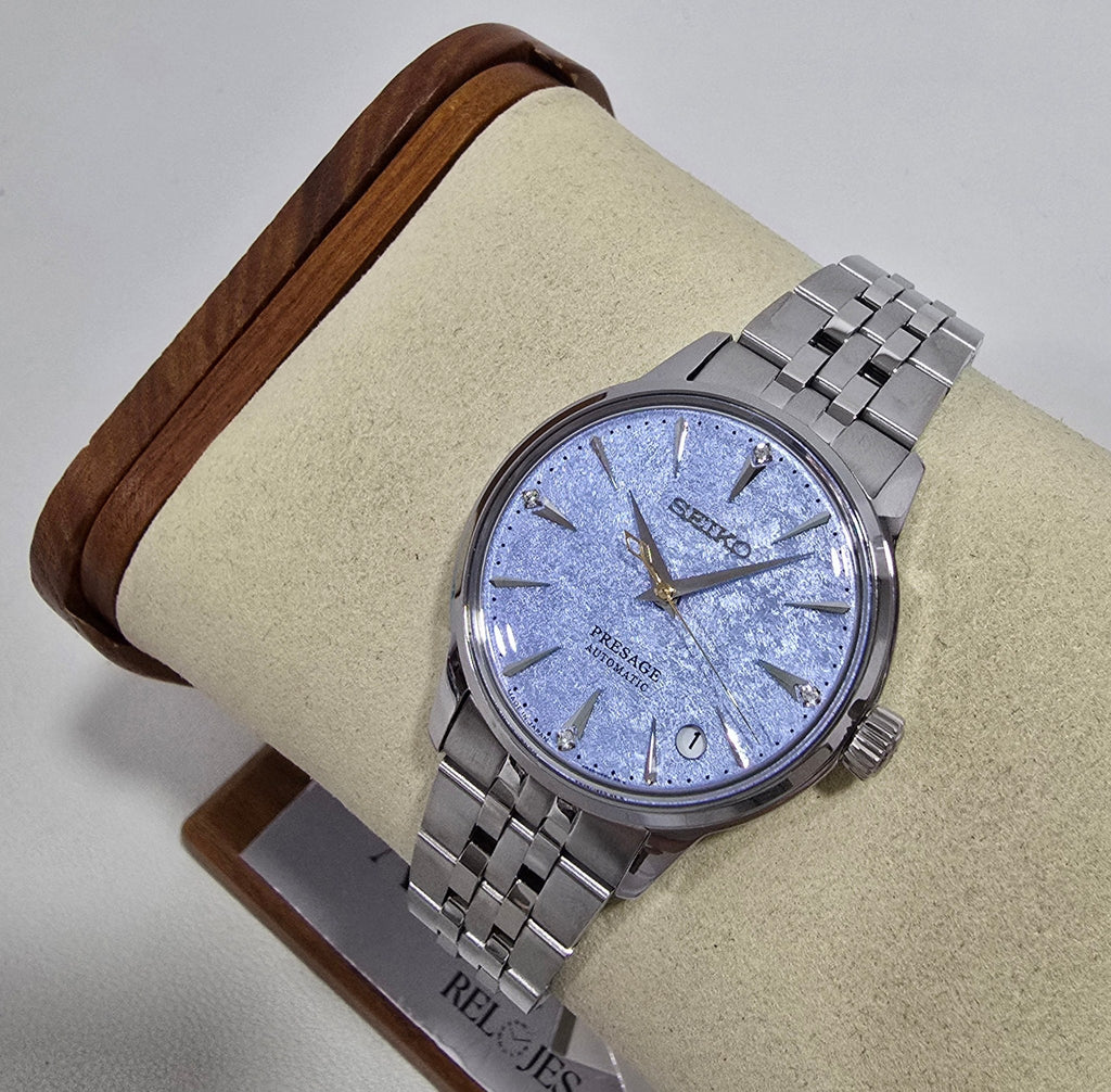Seiko Presage Cocktail Time “Frozen Skydiving” Diamond – 34 mm