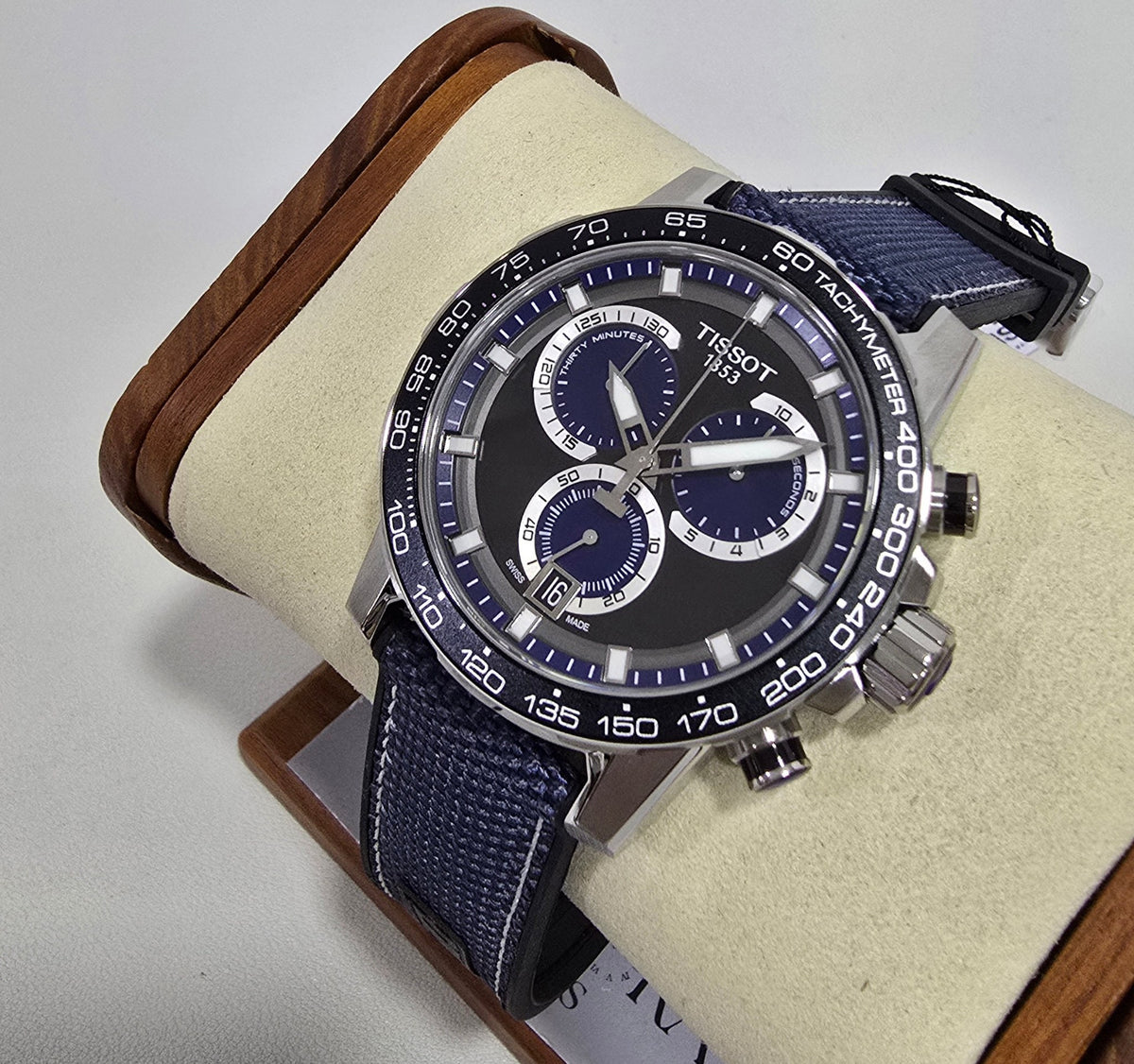 Tissot Supersport Chrono Black & Blue – 45.5 mm