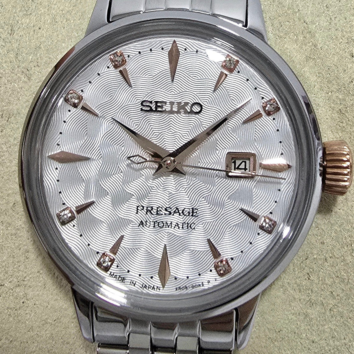 Seiko Presage Cocktail Time “Clover” White Diamond – 30.3 mm – view 5