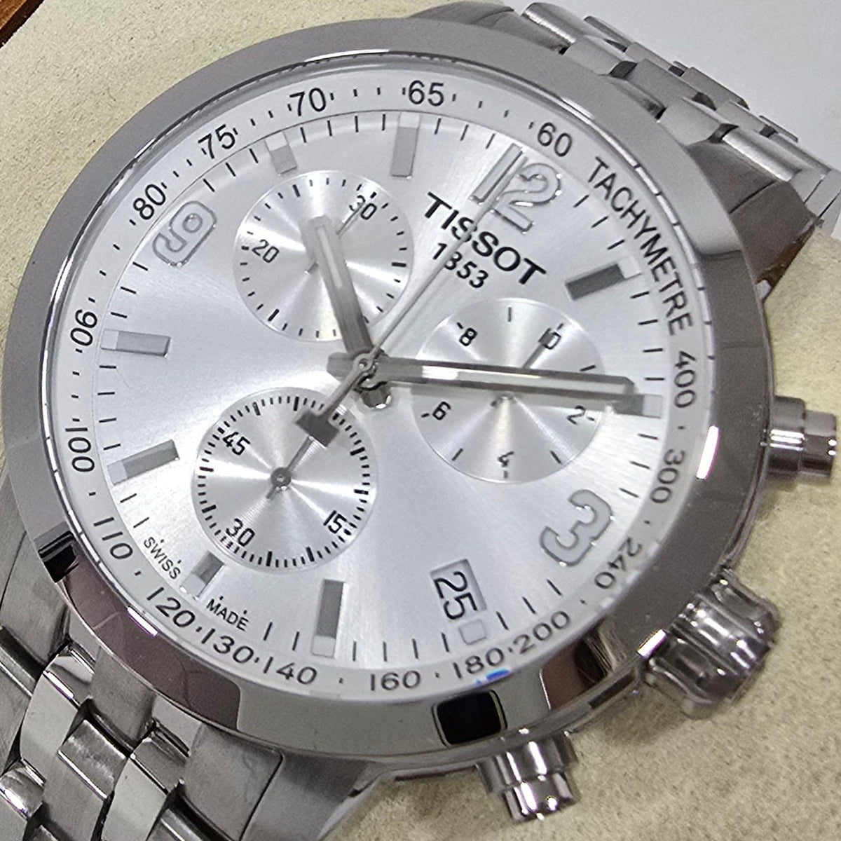 Tissot PRC 200 Chronograph Silver Bracelet – 42 mm – view 2