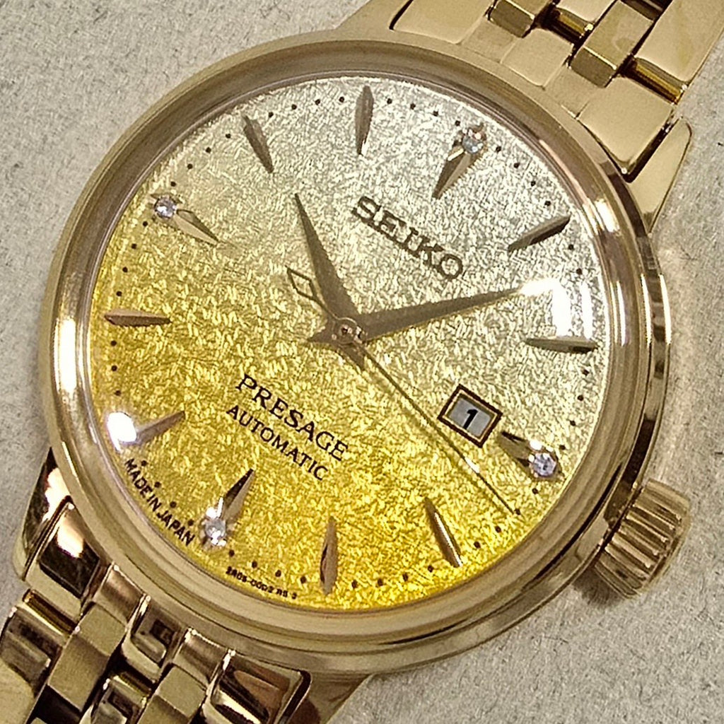 Seiko Presage Cocktail Time “Eggnog” Gold Diamond – 30.3 mm – view 2