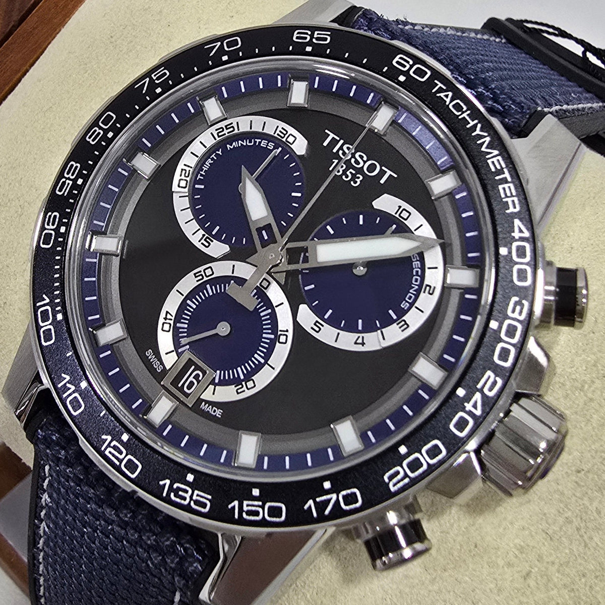 Tissot Supersport Chrono Black & Blue – 45.5 mm – view 2