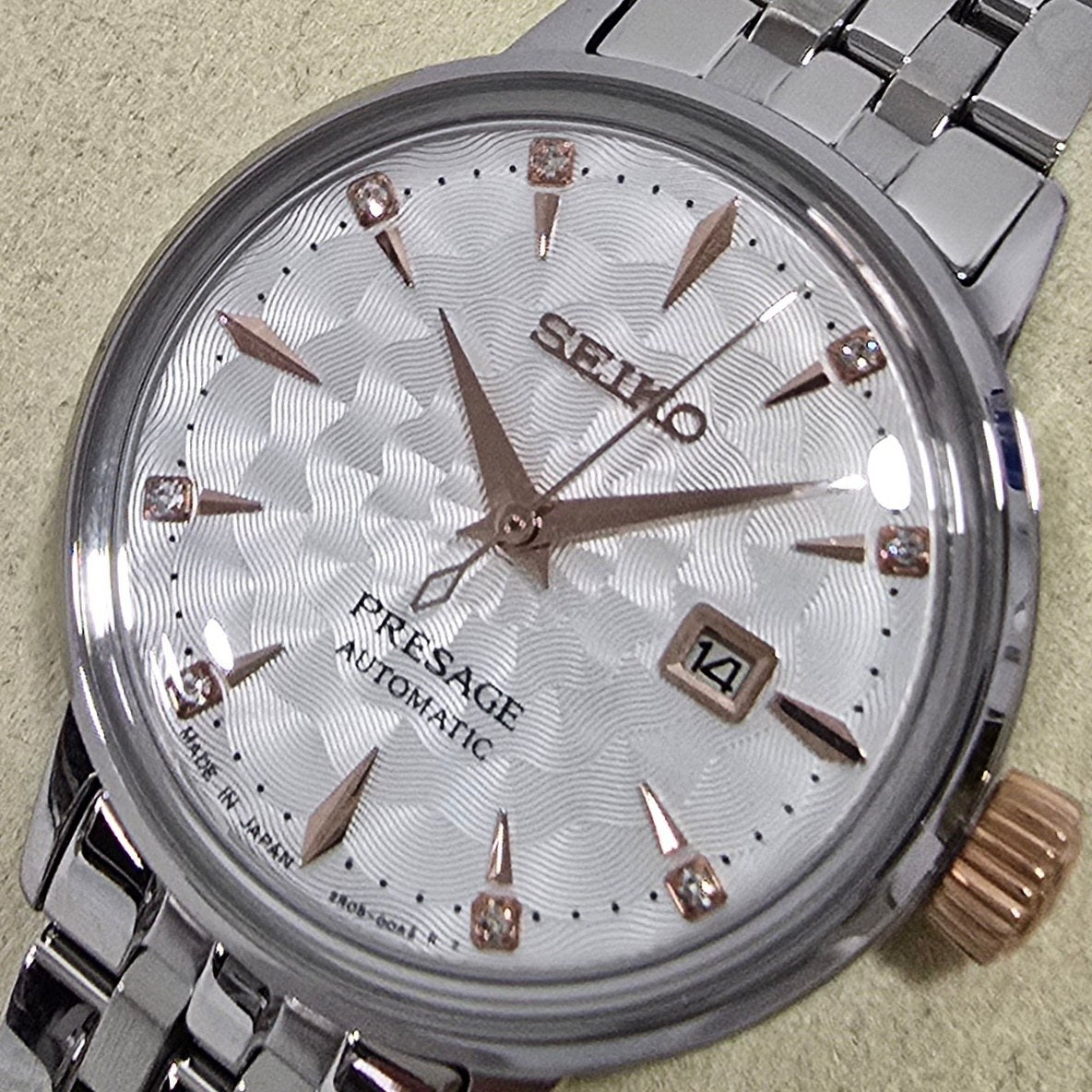 Seiko Presage Cocktail Time “Clover” White Diamond – 30.3 mm – view 2